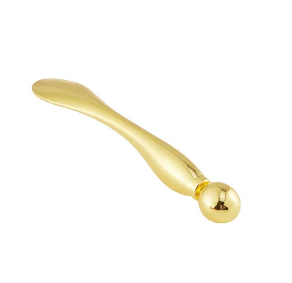 Glaze & Gloss Metal Face Massage Stick & Eye Cream Applicator