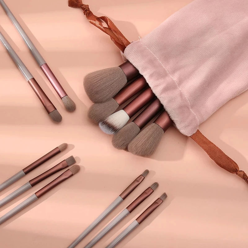 Luxury 13-Piece Face & Eye Makeup Brush Set