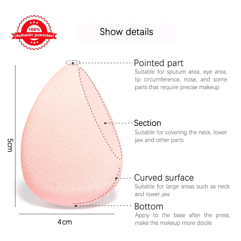 Glaze & Gloss Premium Water-Drop Makeup Blender Sponge