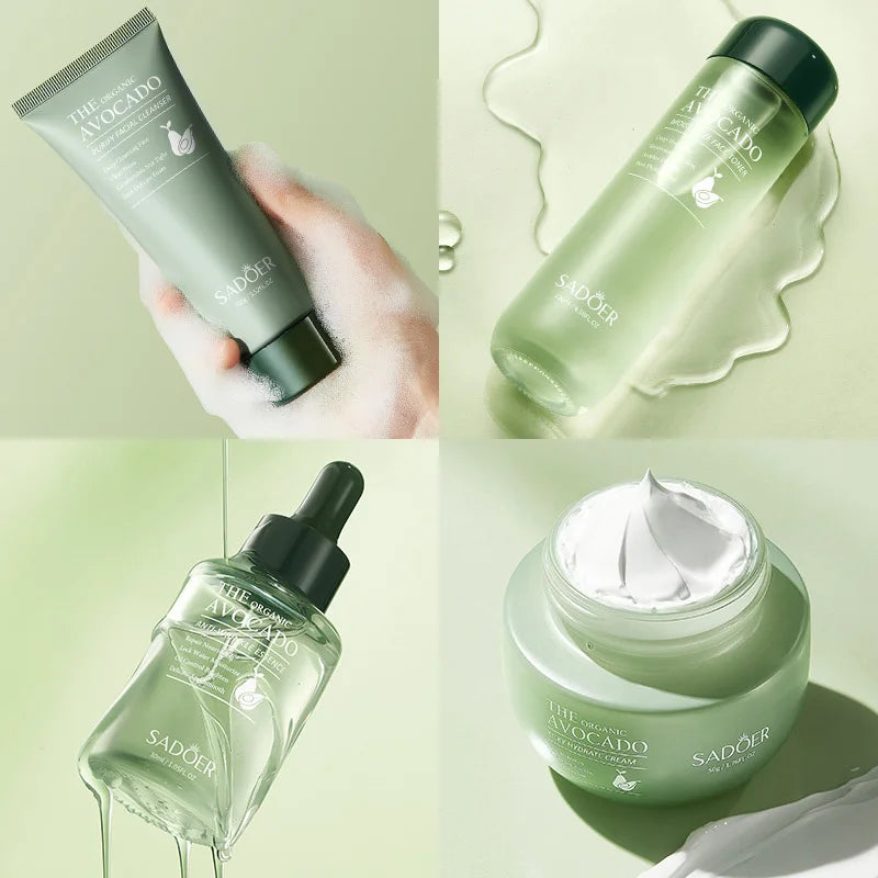 Glaze & Gloss Avocado Nourishing Skincare Set (6-Piece)