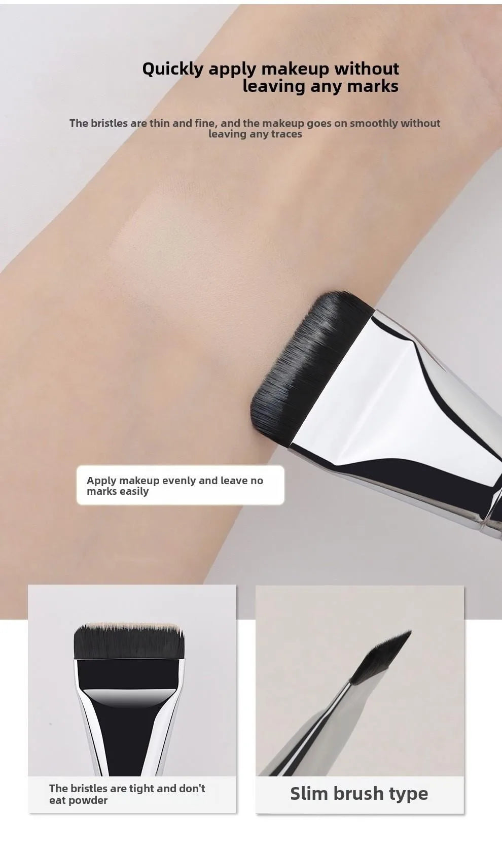 Glaze & Gloss Perfect Flat-Head Foundation Brush