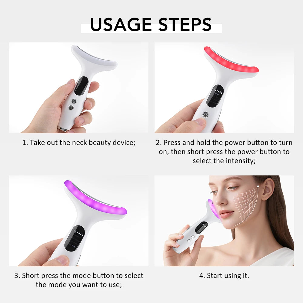 Glaze & Gloss 7-in-1 LED Face & Neck Therapy Device