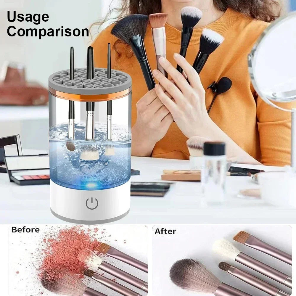 Glaze & Gloss 3-in-1 Electric Makeup Brush Cleaner