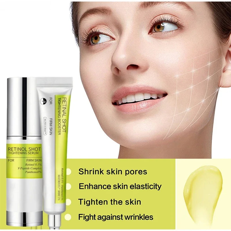 Glaze & Gloss Korean Retinol Eyes Booster Cream & Serum Set