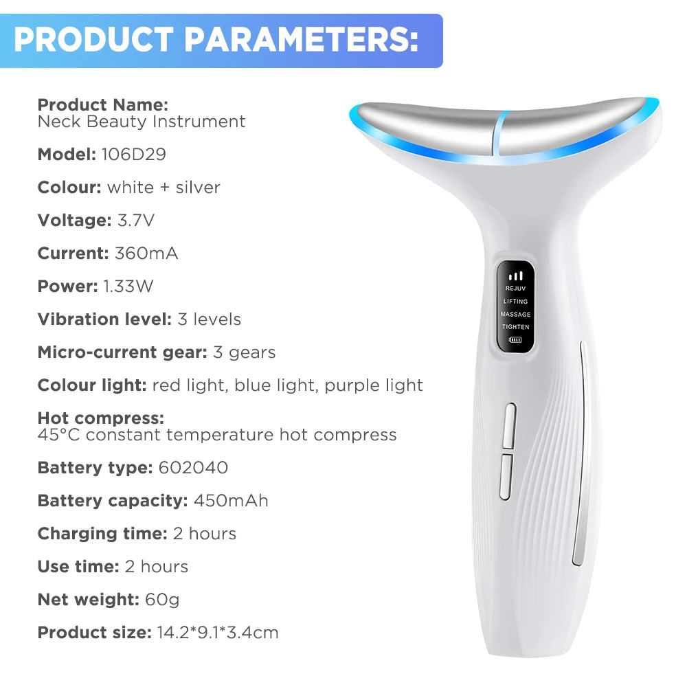 Glaze & Gloss 7-in-1 LED Face & Neck Therapy Device