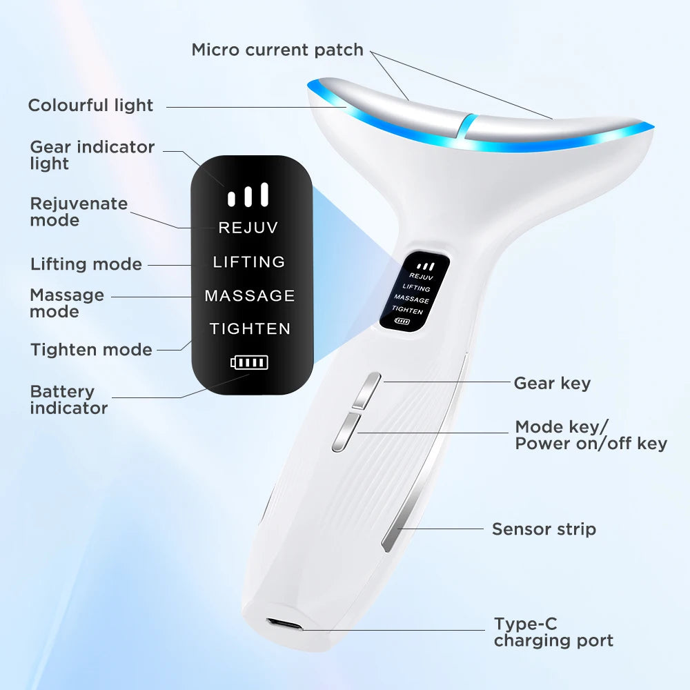 Glaze & Gloss 7-in-1 LED Face & Neck Therapy Device