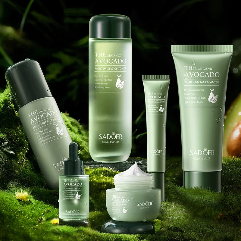Glaze & Gloss Avocado Nourishing Skincare Set (6-Piece)