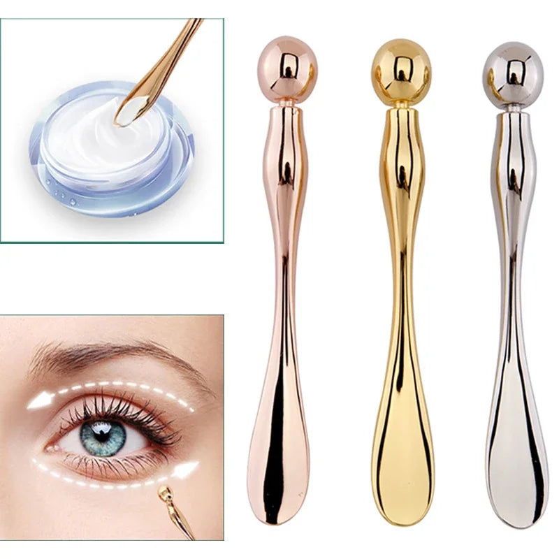 Glaze & Gloss Metal Face Massage Stick & Eye Cream Applicator