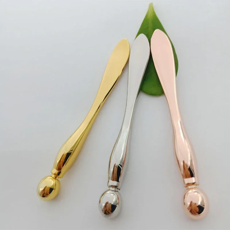 Glaze & Gloss Metal Face Massage Stick & Eye Cream Applicator