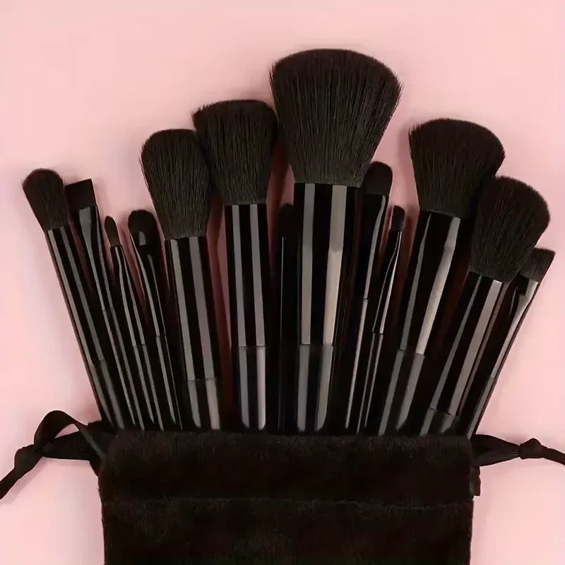 Luxury 13-Piece Face & Eye Makeup Brush Set