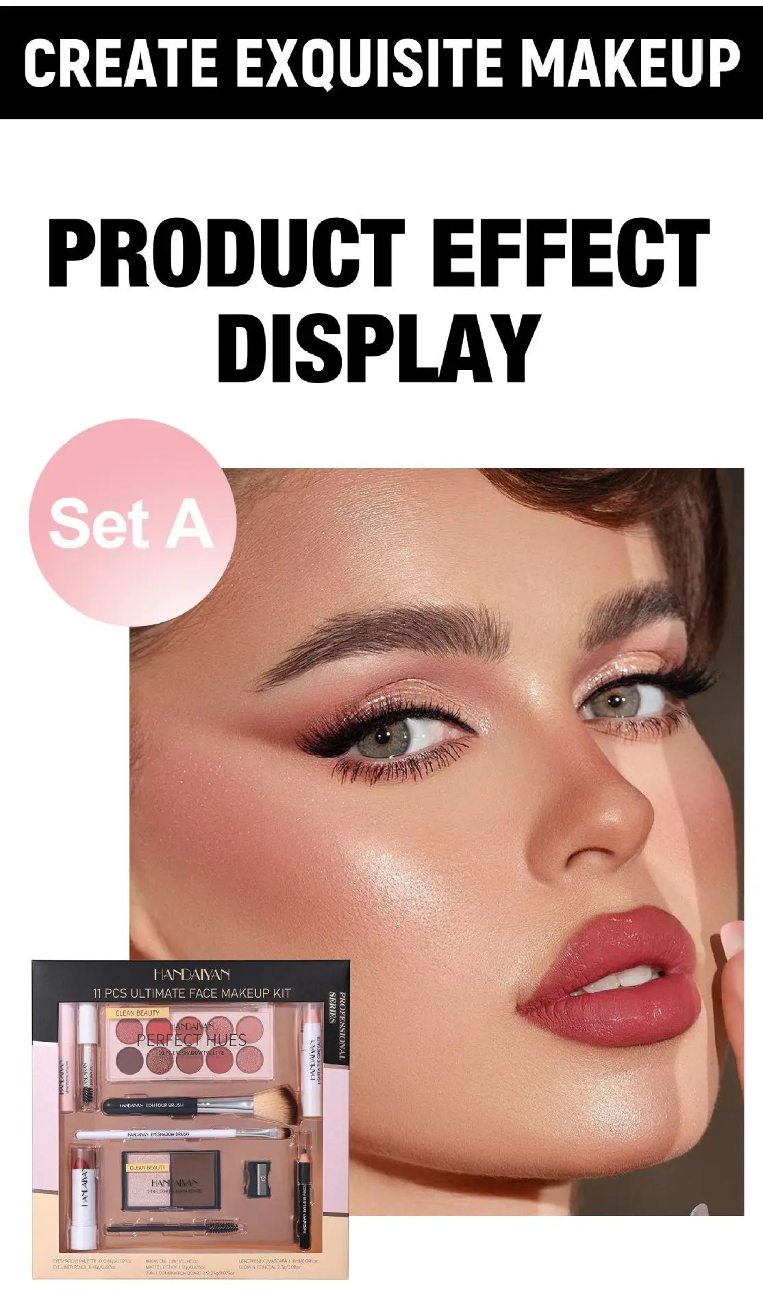 Glaze & Gloss Professional 11-Piece Full Makeup Kit