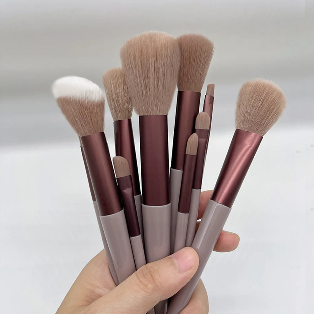 Luxury 13-Piece Face & Eye Makeup Brush Set