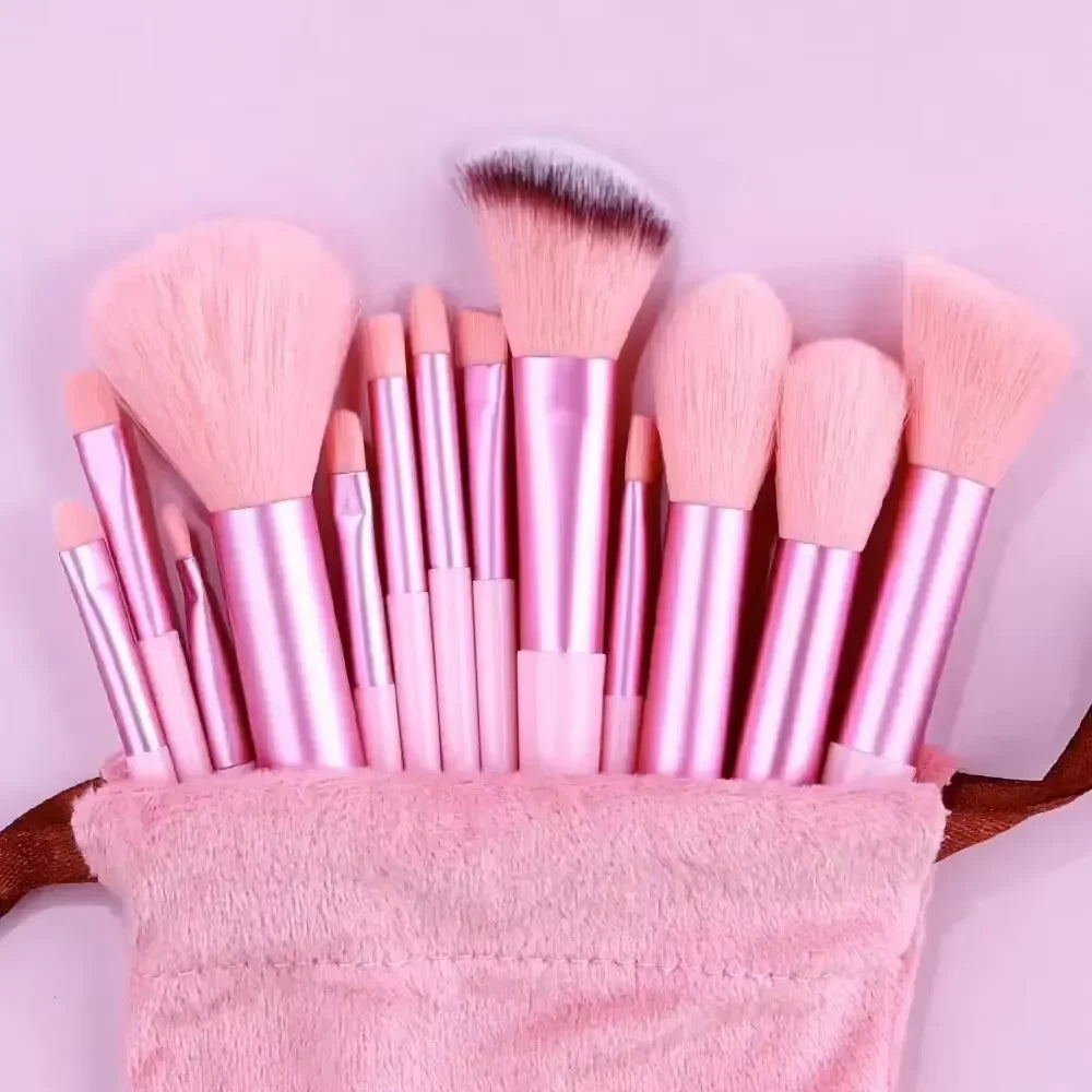Luxury 13-Piece Face & Eye Makeup Brush Set