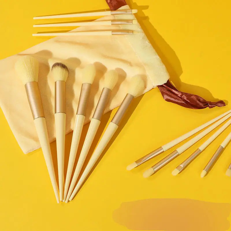 Luxury 13-Piece Face & Eye Makeup Brush Set