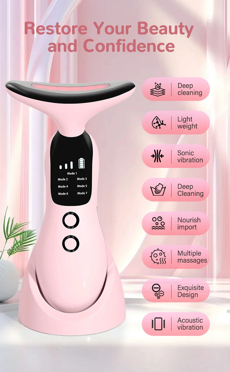 Glaze & Gloss 7-in-1 LED Face & Neck Sculpting Device