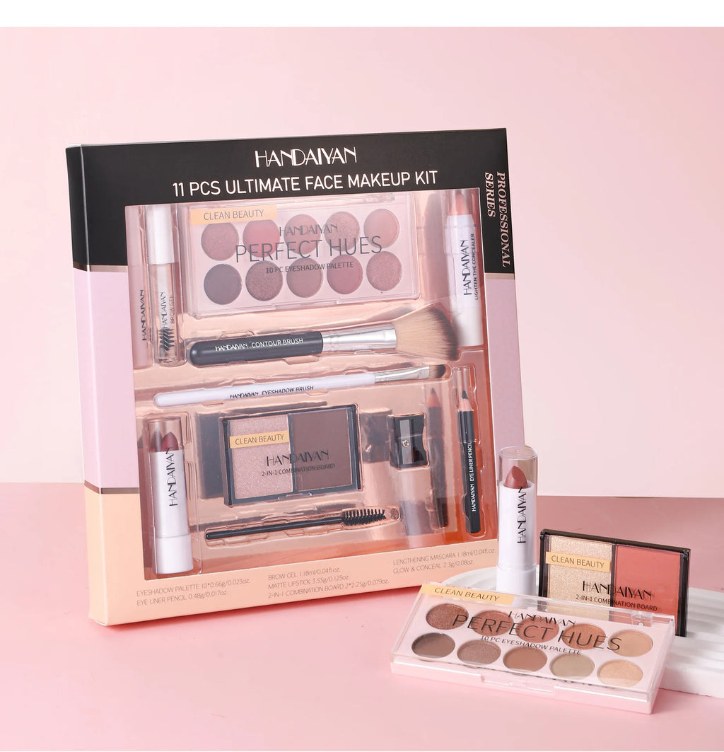 Glaze & Gloss Professional 11-Piece Full Makeup Kit