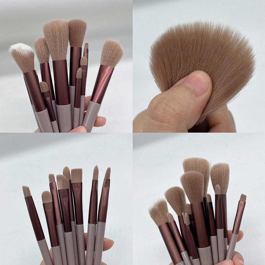 Luxury 13-Piece Face & Eye Makeup Brush Set