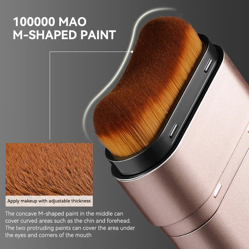 Glaze & Gloss 2-in-1 Rotating Foundation Stick & Brush