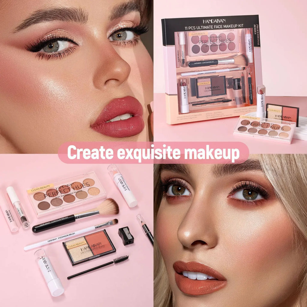 Glaze & Gloss Professional 11-Piece Full Makeup Kit