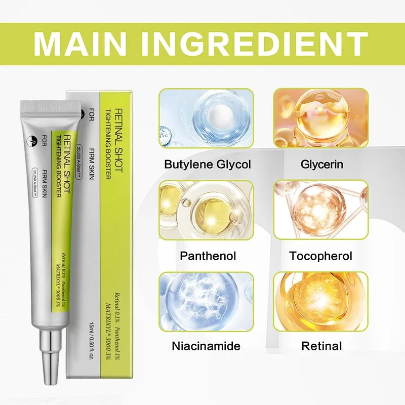Glaze & Gloss Korean Retinol Eyes Booster Cream & Serum Set