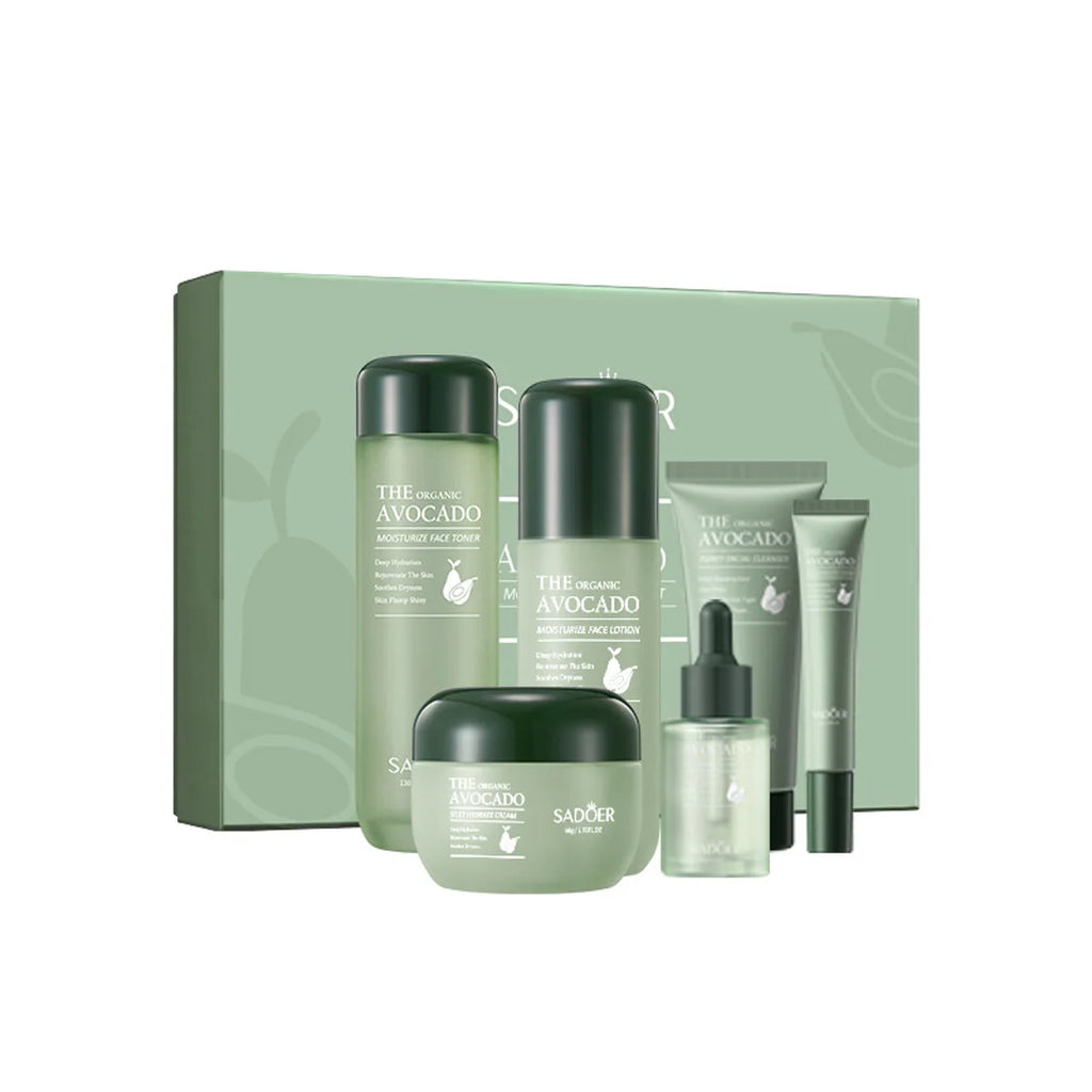 Glaze & Gloss Avocado Nourishing Skincare Set (6-Piece)