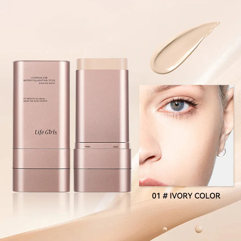 Glaze & Gloss 2-in-1 Rotating Foundation Stick & Brush
