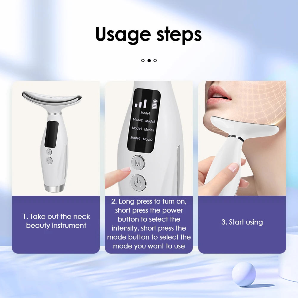 Glaze & Gloss 7-in-1 LED Face & Neck Therapy Device