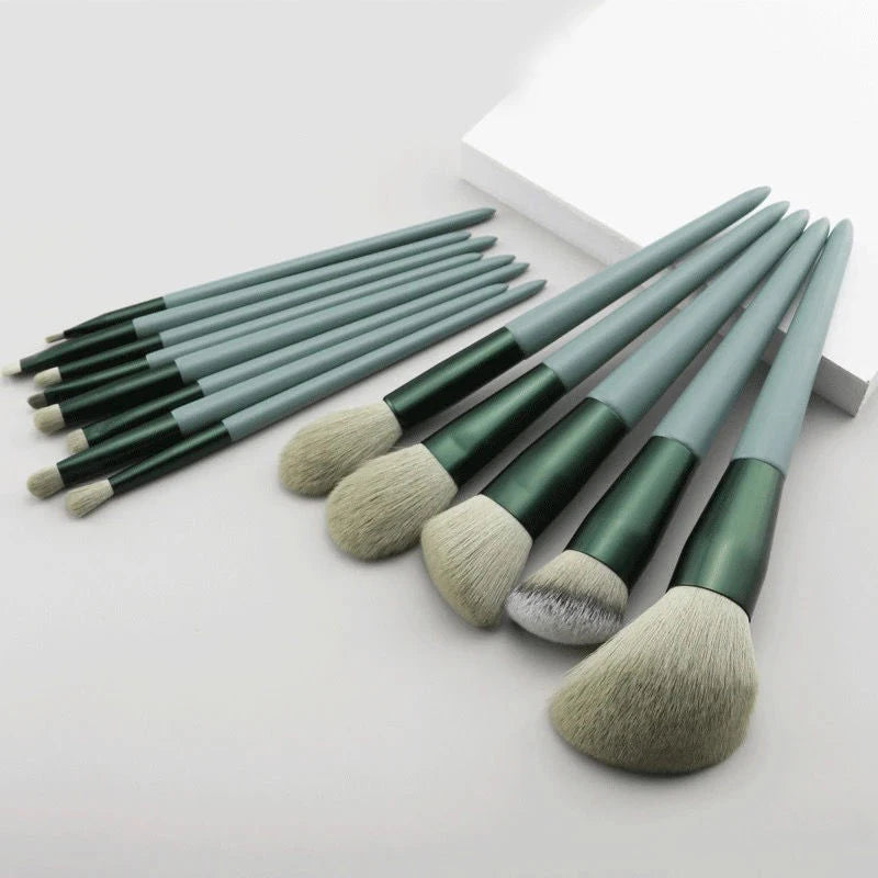 Luxury 13-Piece Face & Eye Makeup Brush Set