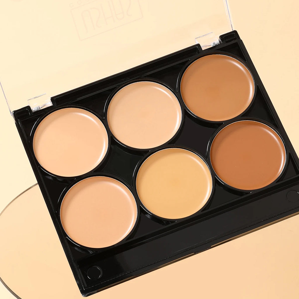Glaze & Gloss USHAS 6-Color Flawless Concealer & Contour Palette
