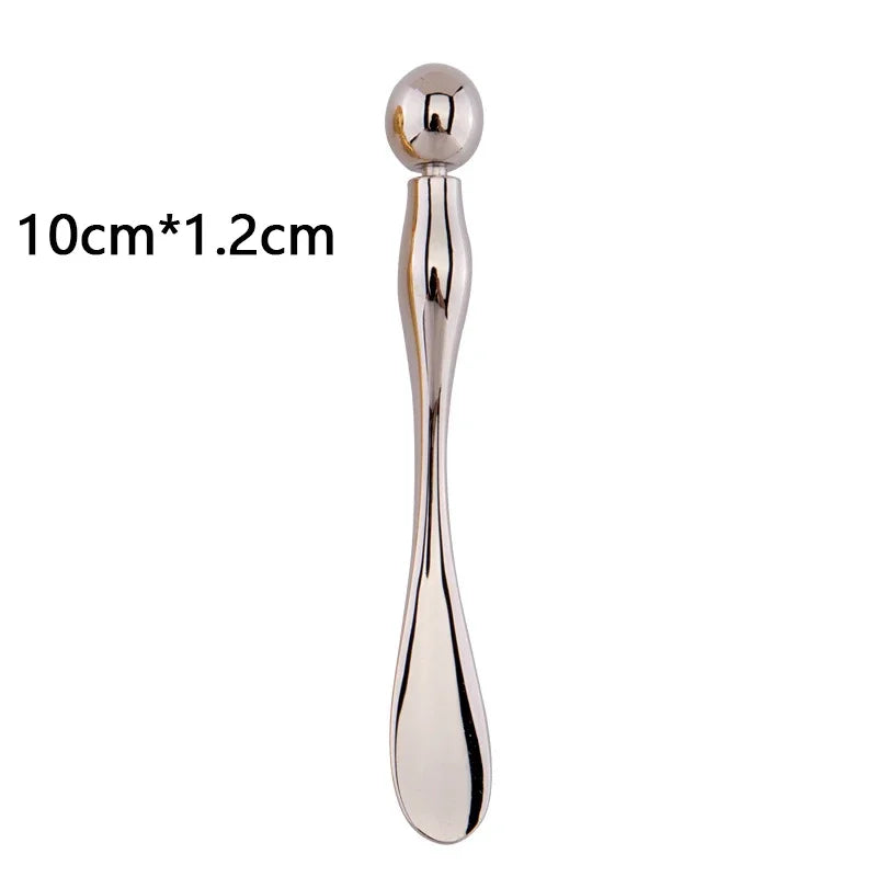 Glaze & Gloss Metal Face Massage Stick & Eye Cream Applicator
