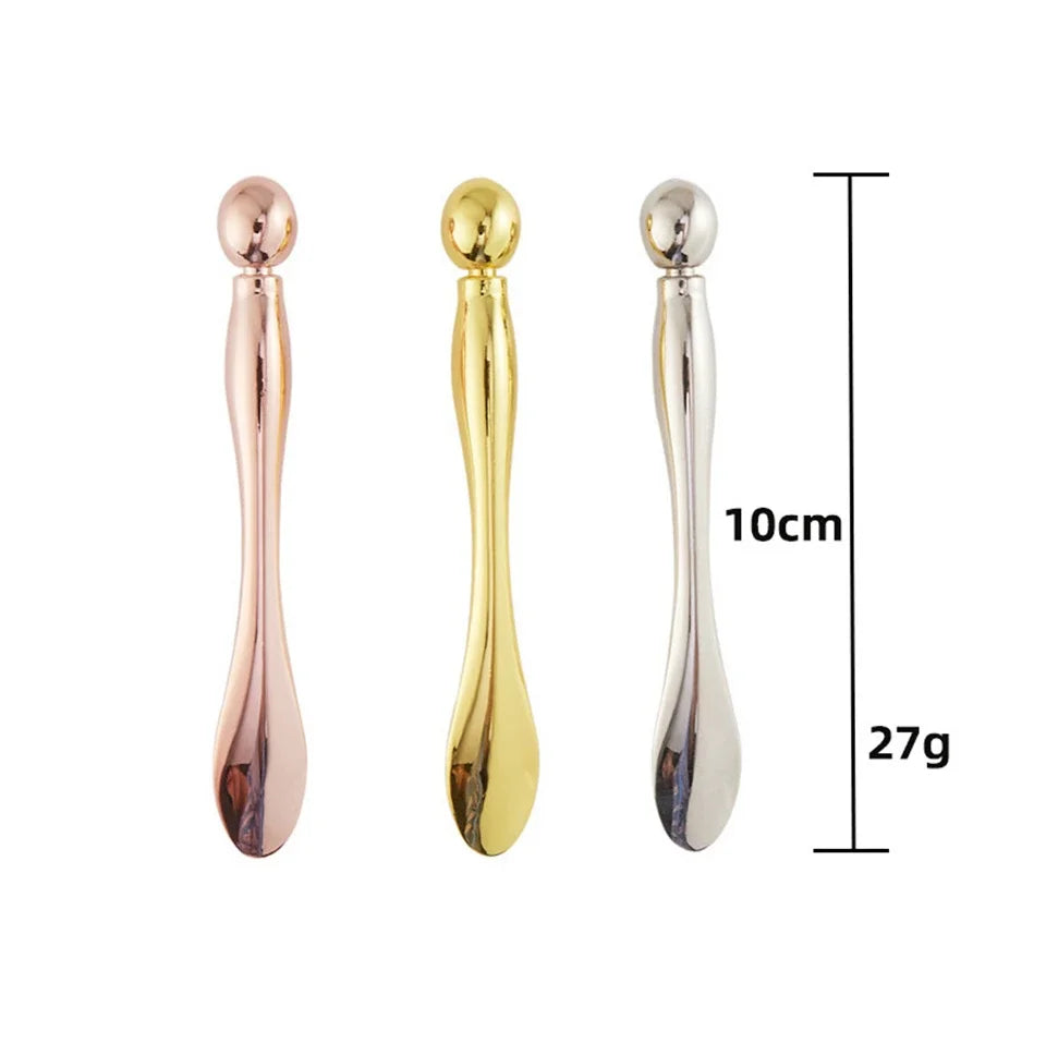 Glaze & Gloss Metal Face Massage Stick & Eye Cream Applicator