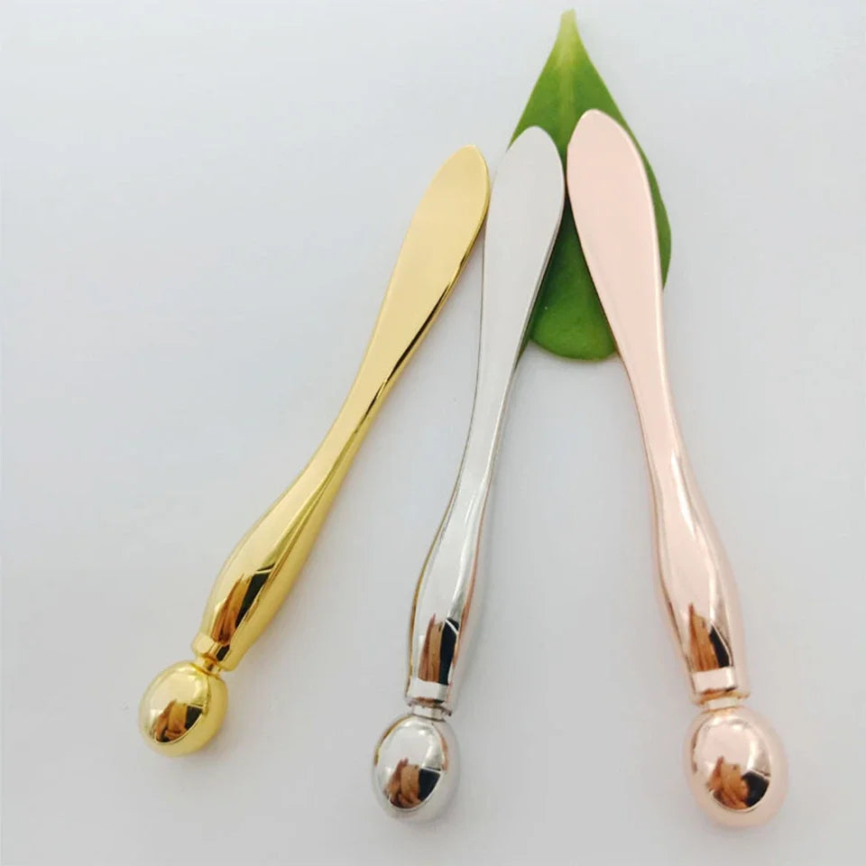 Glaze & Gloss Metal Face Massage Stick & Eye Cream Applicator