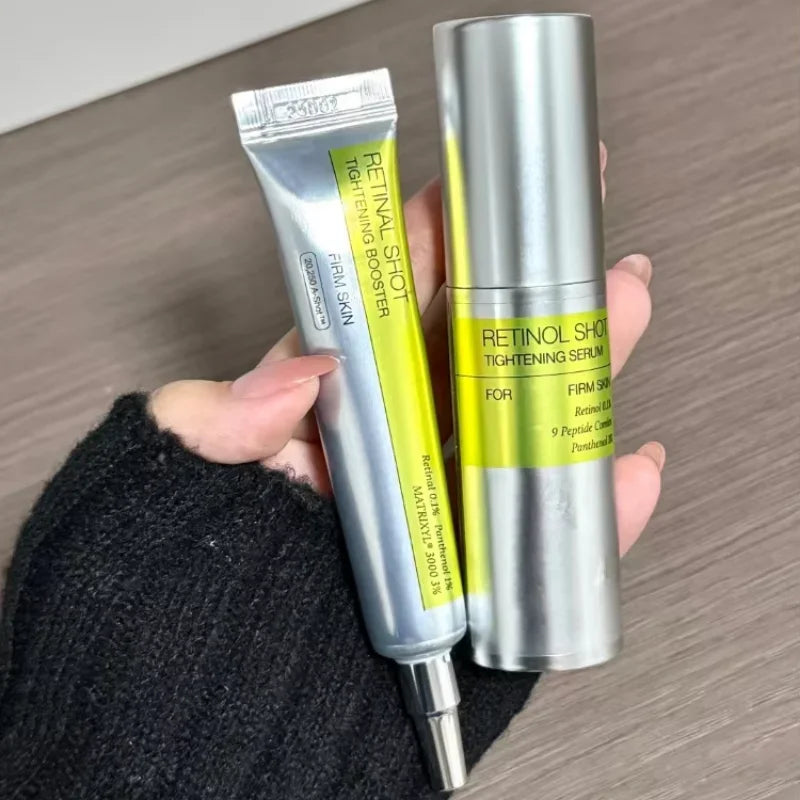 Glaze & Gloss Korean Retinol Eyes Booster Cream & Serum Set