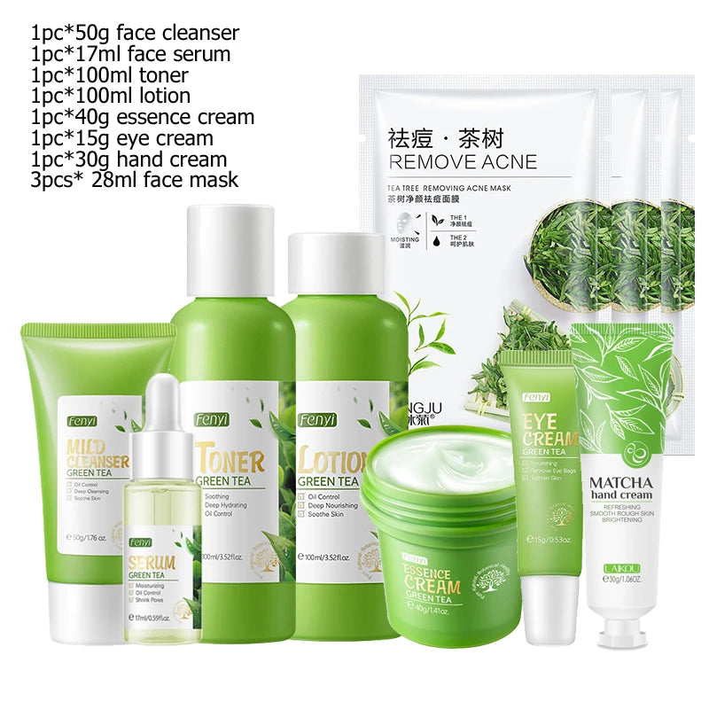 Glaze & Gloss Premium Sakura & Green Tea Skincare Gift Set